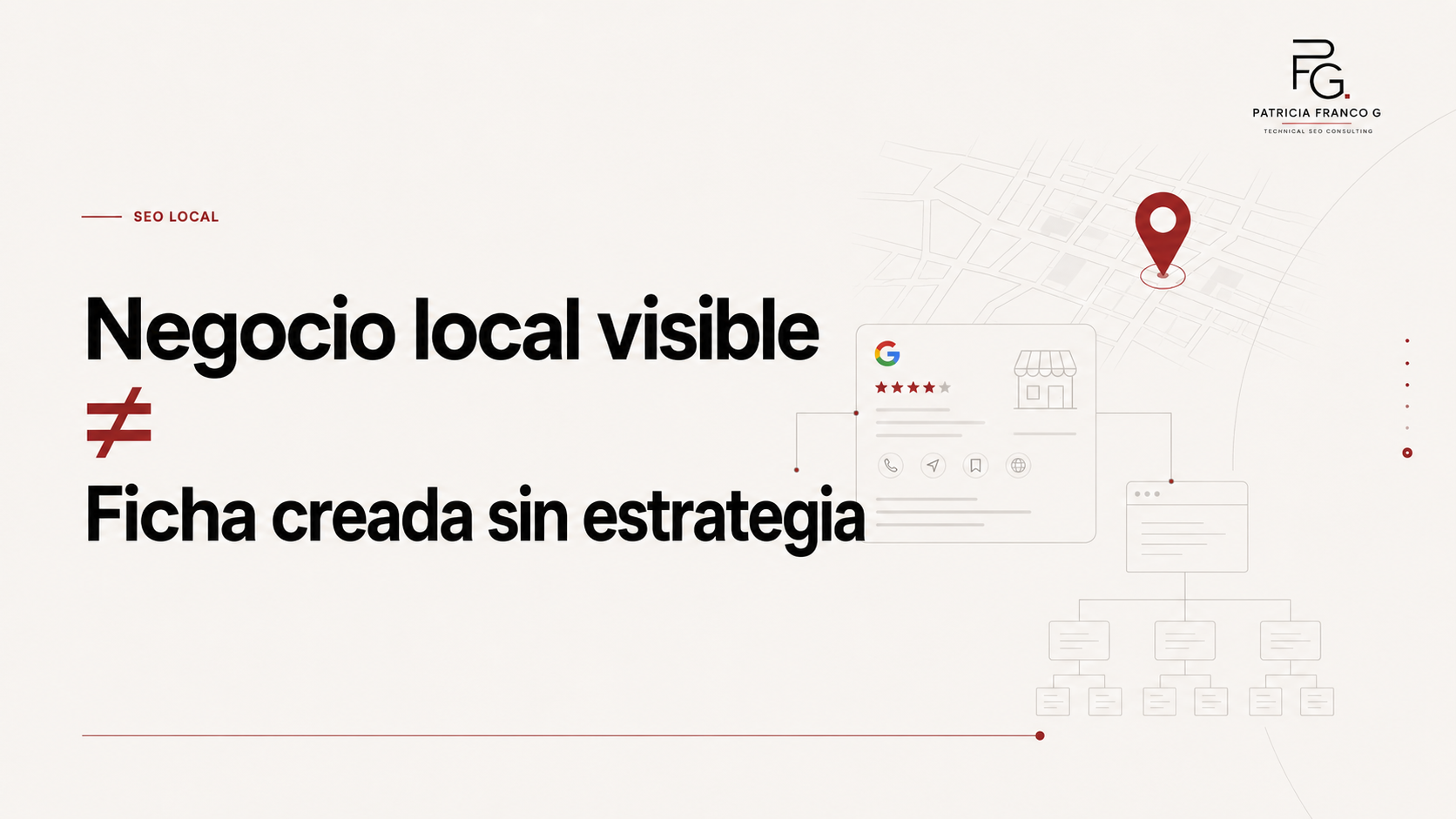 Estrategia de SEO local para aparecer en Google cuando buscan servicios en una ciudad.